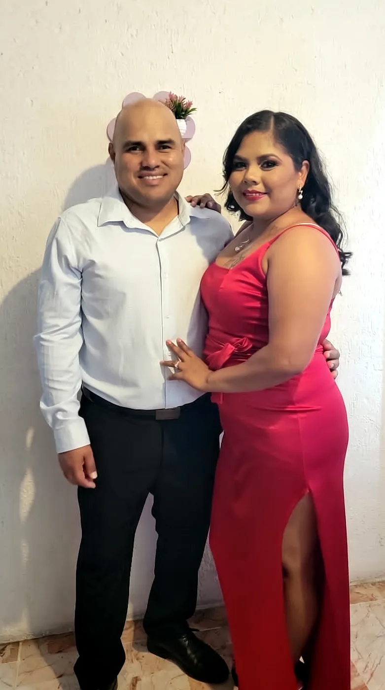 Jesús y Jacqueline de gala
